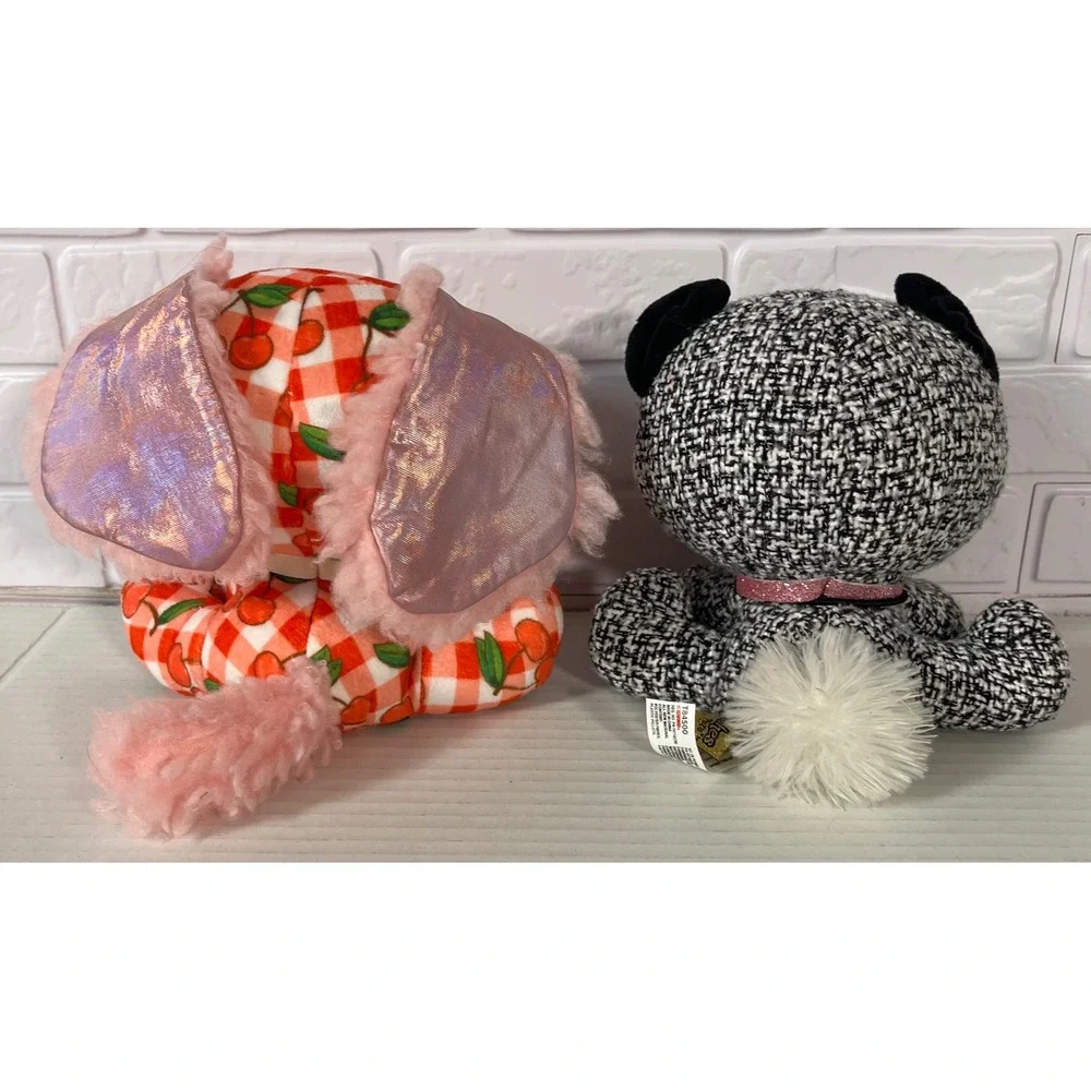 P.M.G. Plush Pets Kids 6in Multicolor Khloe O'Bearci Summer Cerise‎ 2pc Set